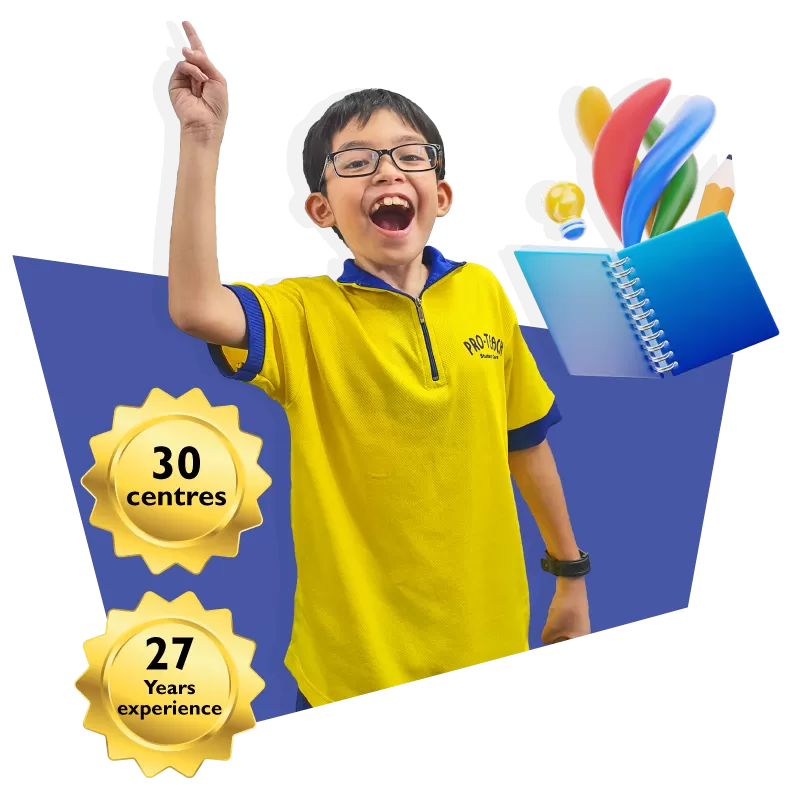 Happy student at Pro-Teach student care centre Singapore